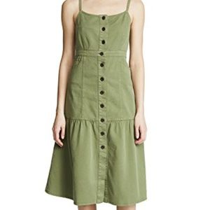 Madewell Bayview Tiered Midi Dress